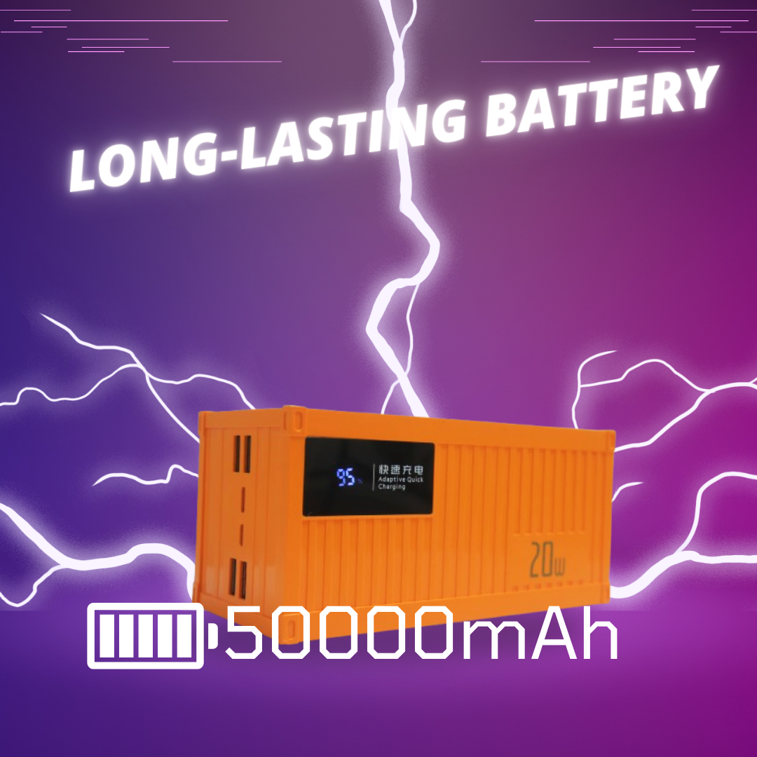 753 Container Powerbank Multifunctional 50000mah High Capacity Power ...