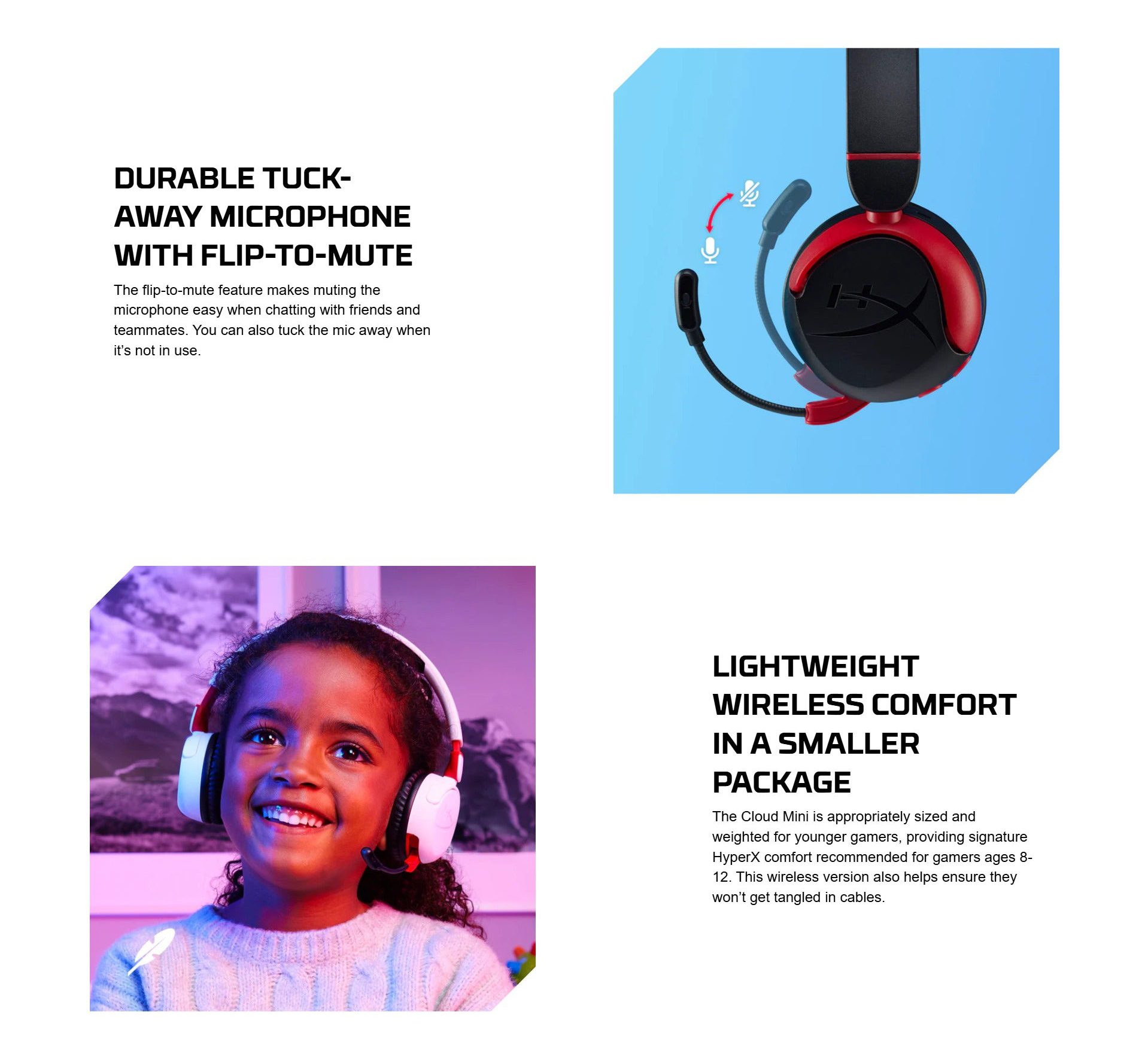 HyperX Cloud Mini Wireless Gaming Headset (Black, White) | Shopee ...