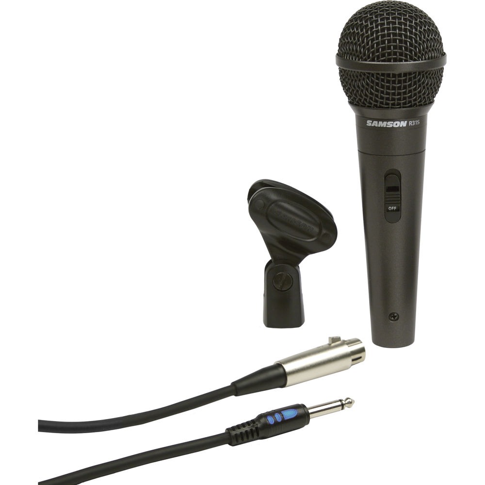 Samson R31S Dynamic Hypercardioid Handheld Microphone with On / Off ...