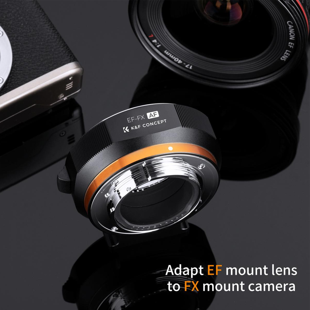 Ayex Adaptateur AF EF-FX Canon EF/EF-S Vers Fuji X Autofocus + Stabilisation + EXIF