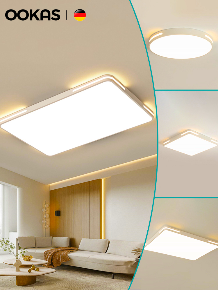 OOKAS Modern Tri Color LED Ceiling Lights Light For Bedroom Living Room ...