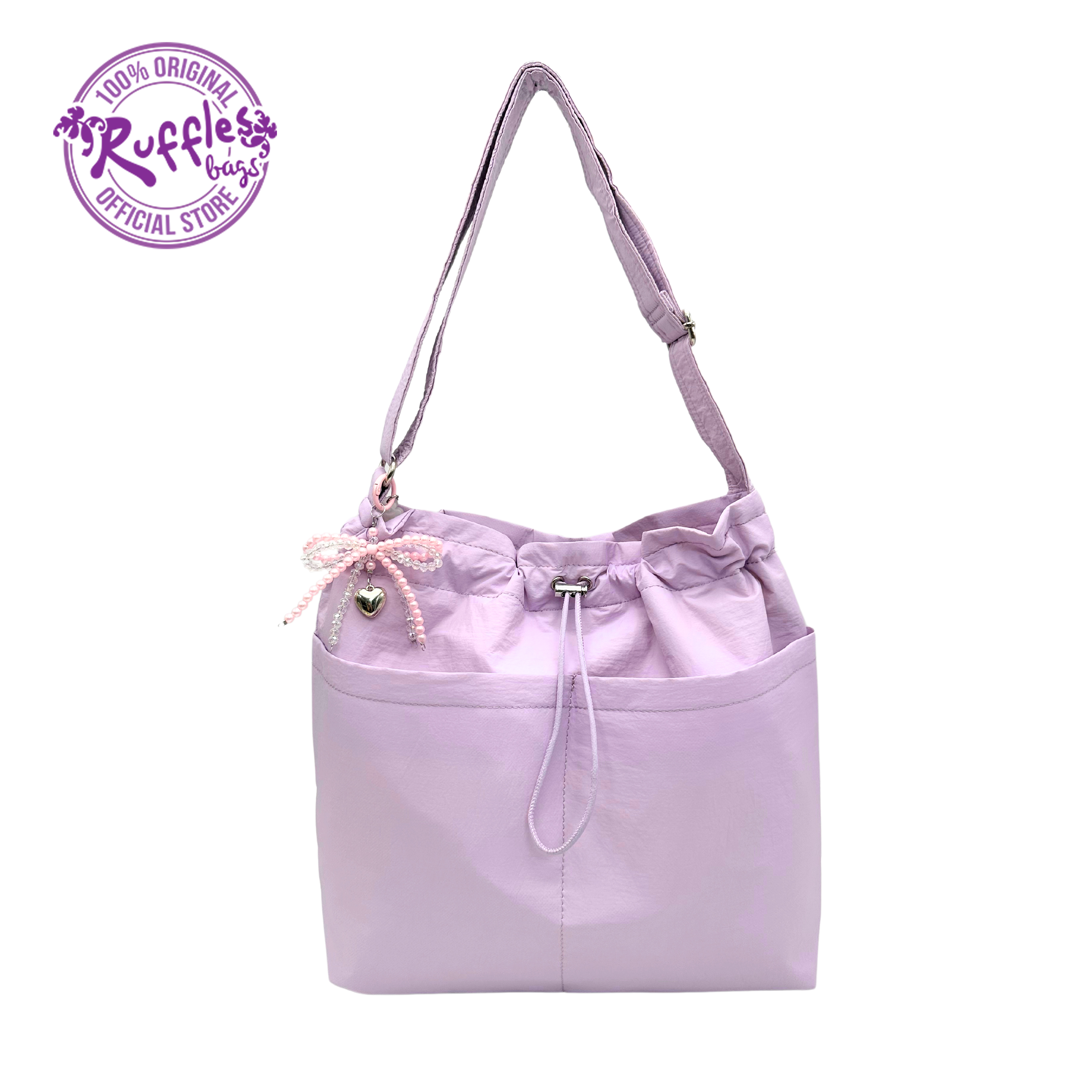 Ruffles Bags Louise 2-Way Crossbody Bucket Bag/Shoulder Bag (Black ...