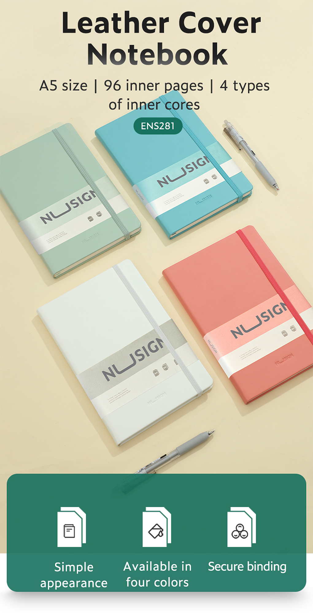 Deli NuSign A5 Notebook NS281 | Shopee Philippines