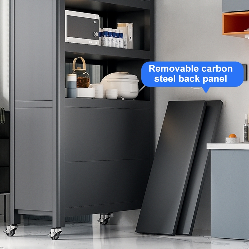 Kitchen Dust Cabinet Rack Dustproof Storage Cabinet Carbon Steel Multi ...