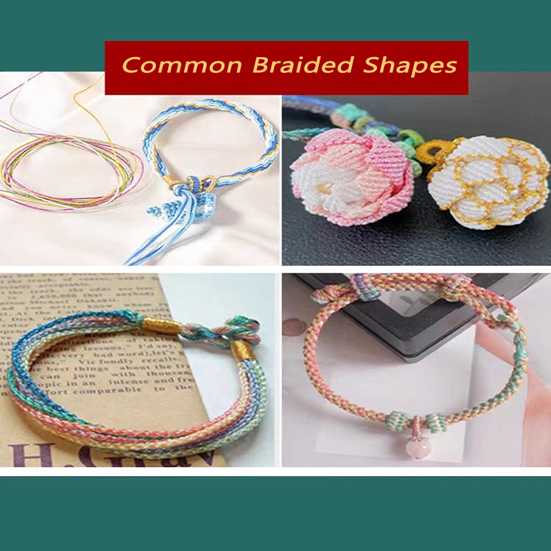 Multicolor Weaving Thread Nylon Beading String 100PCS Bracelet Bead DIY ...