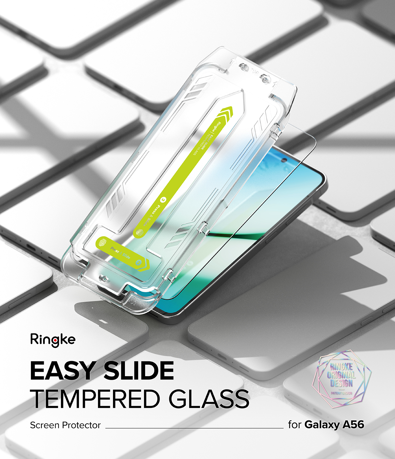 Ringke Easy Slide Tempered Glass Screen Protector for Samsung Galaxy ...