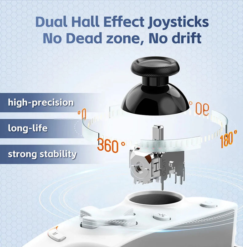 Gamwing Retractable Mobile Game Controller w/ Hall Effect Joystick ...