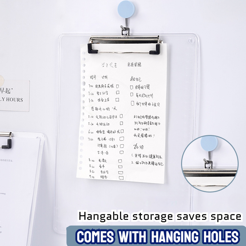 Long Size Clipboard with Scale File Folders Paper Organizer Transparent ...