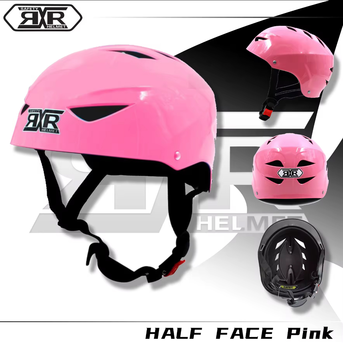 RXR R066-E Nutshell Helmet Unisex(E-Bike, Bicycle, Motorcycle)Open Face ...
