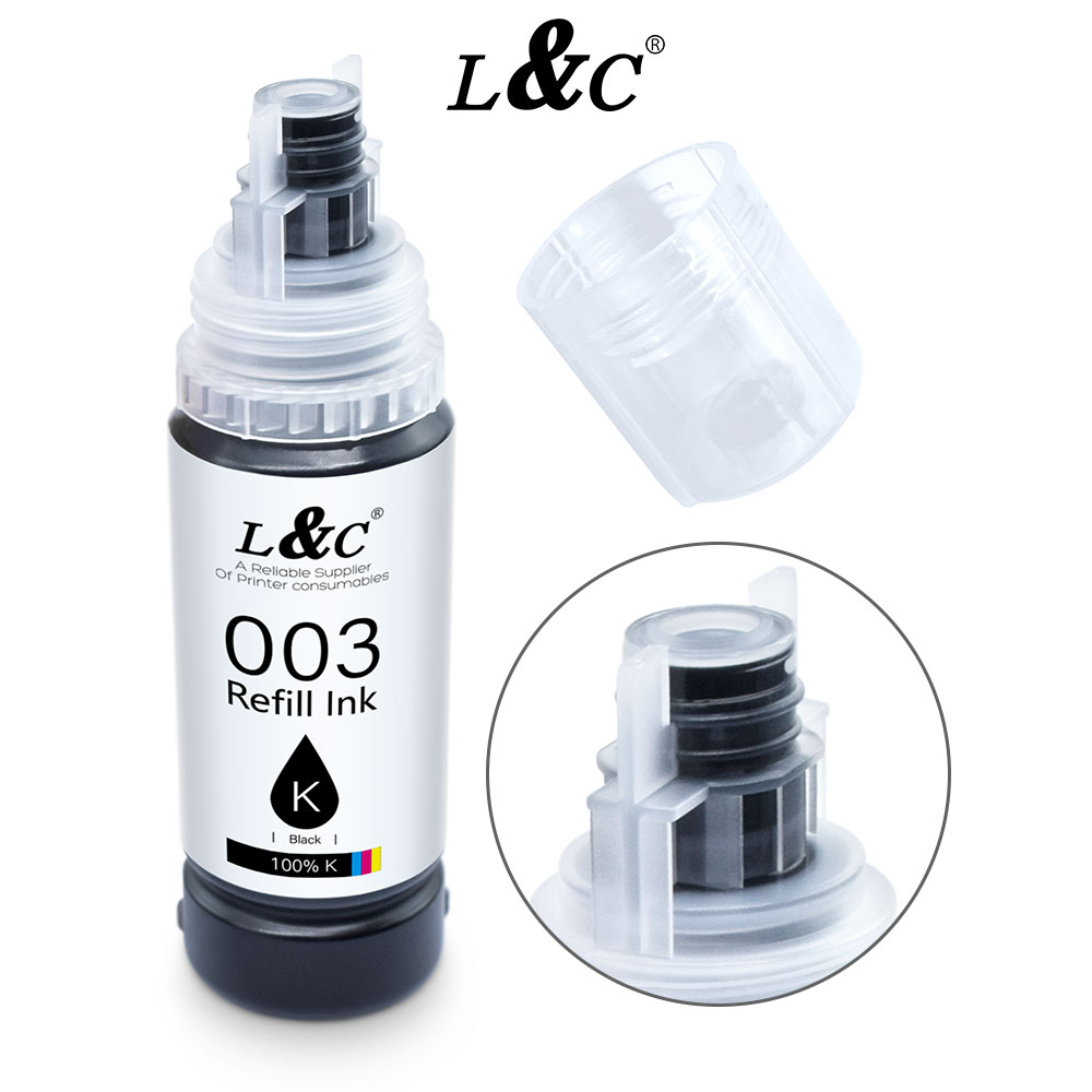 L&C Premium Refill Ink 003 Ink, 70ml Dye Ink, Compatible with L3110 ...