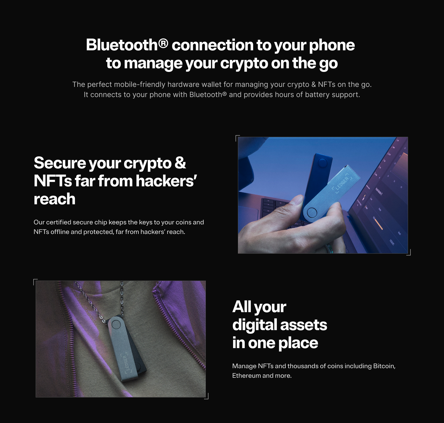 Ledger Nano X -Secure and Manage Your Crypto & NFTs on-The-go with  Bluetooth-Enabled Hardware Wallet | Shopee Philippines