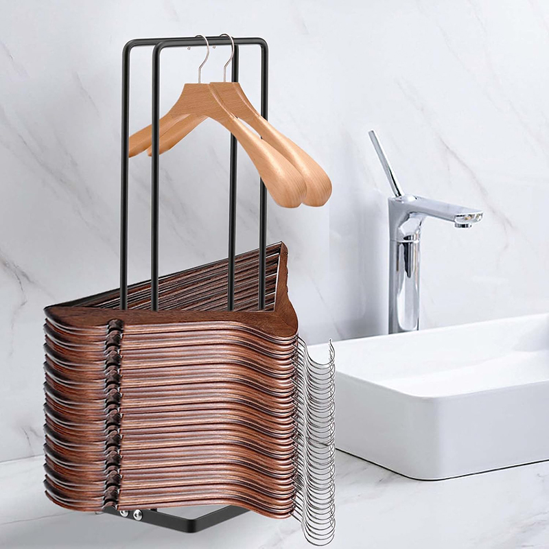 Hanger Stacker Organizer Rack Portable Hanger Storage Stand for Closet ...