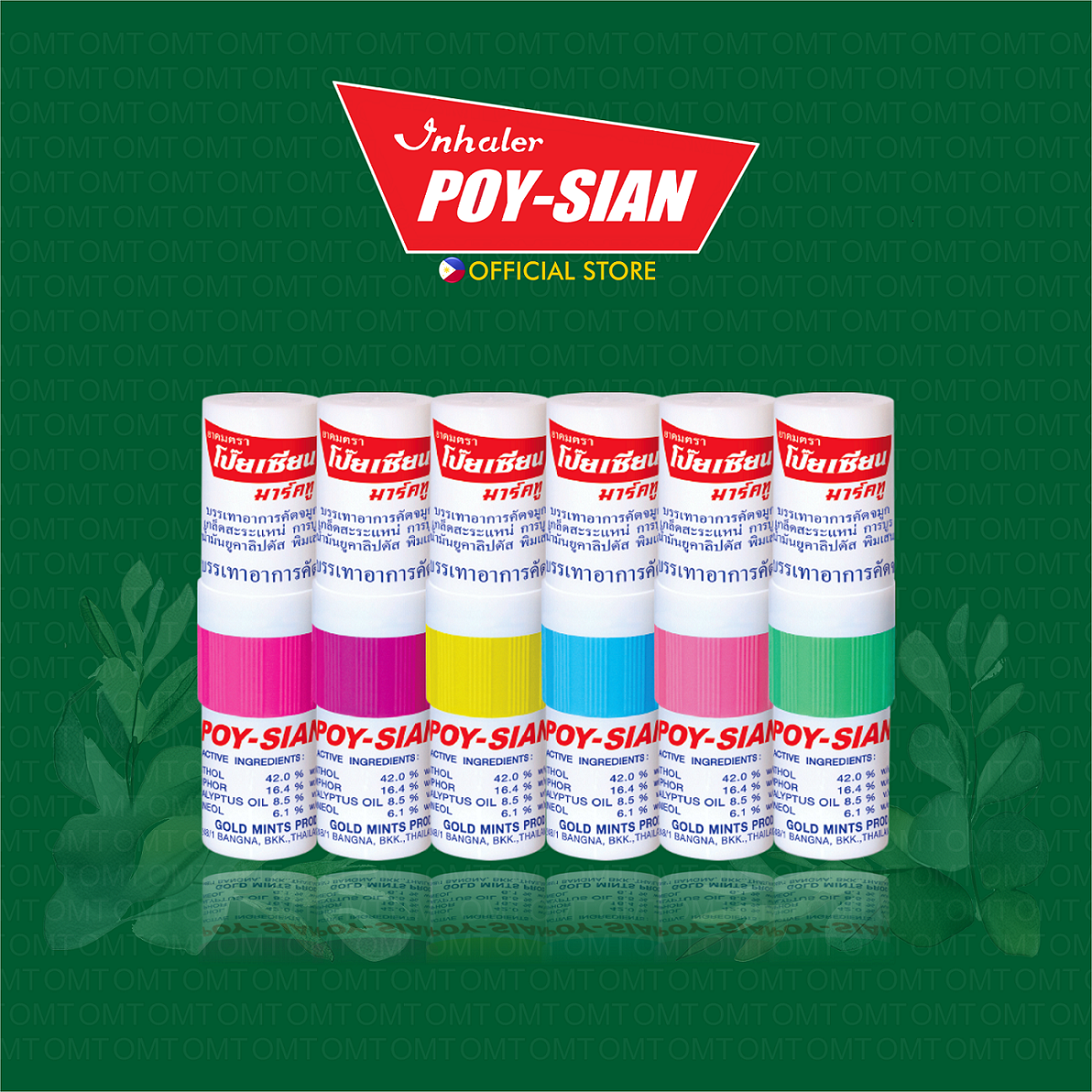Poy Sian Inhaler and Liniment 2-in-1 (Box of 10 Packs) | Shopee Philippines