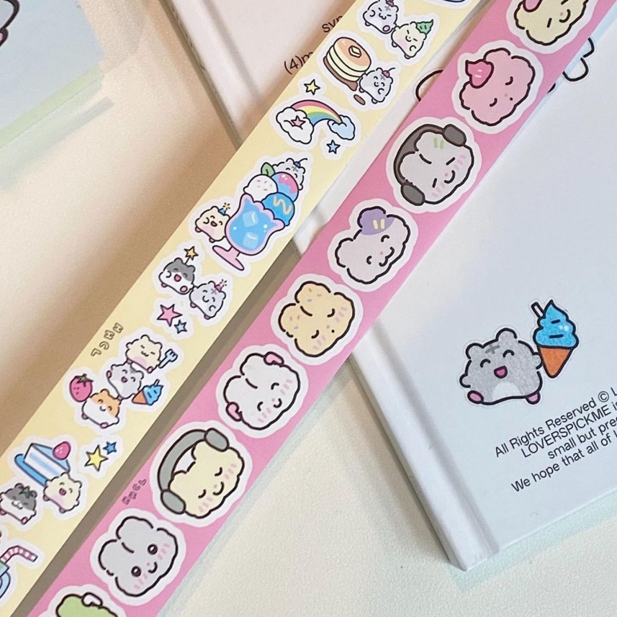 Kawaii Korean Animal Washi Tape - Cute Stickers for DIY Journal ...