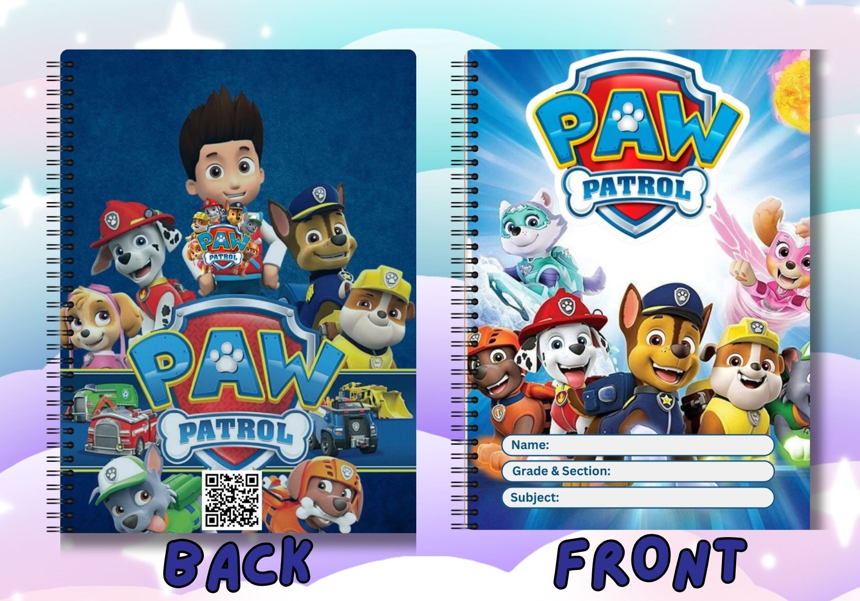 PAW PATROL NOTEBOOK A5 DOUBLE LOOP WIRE | Shopee Philippines