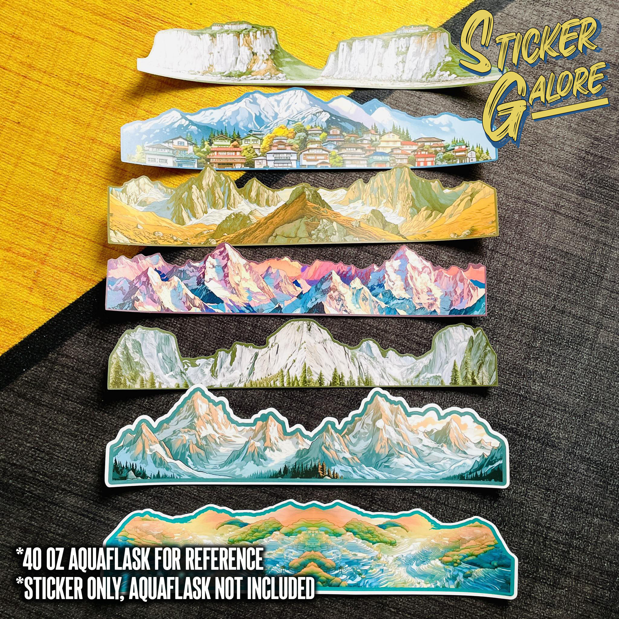 MOUNTAINS AQUAFLASK INFINITY STICKER (WATERPROOF AND SCRATCH PROOF ...