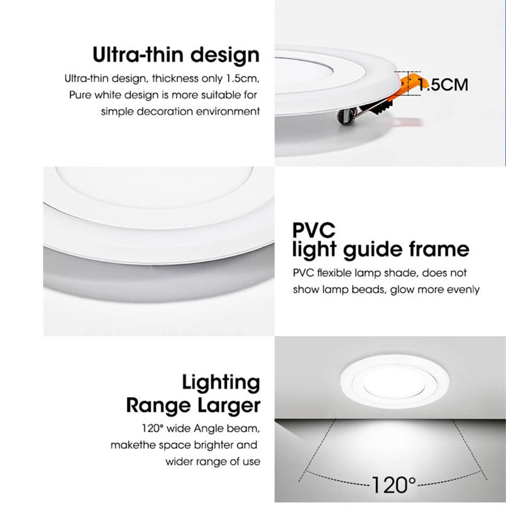 OOKAS 4/7W Pin Light LED Ceiling Tricolor Recessed Downlight Ceiling ...