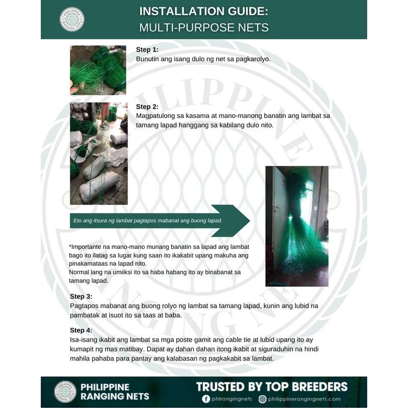 100M/50M Chicken Net/Range Net/For Chicken Lambat Outdoor Defense Bird ...