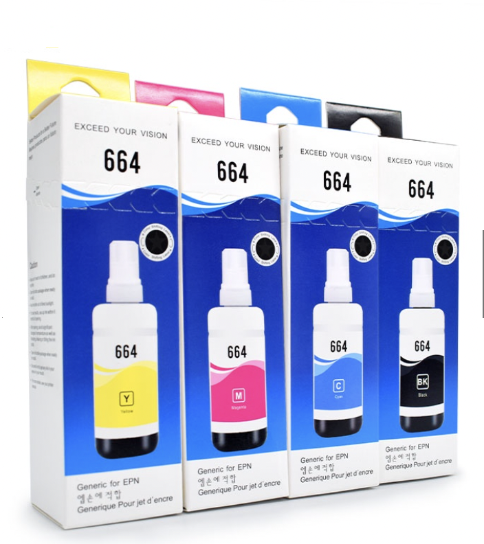 664 Ink Set Dye ink Refill ink Compatible For Epson L120 L110 L210 L220 ...