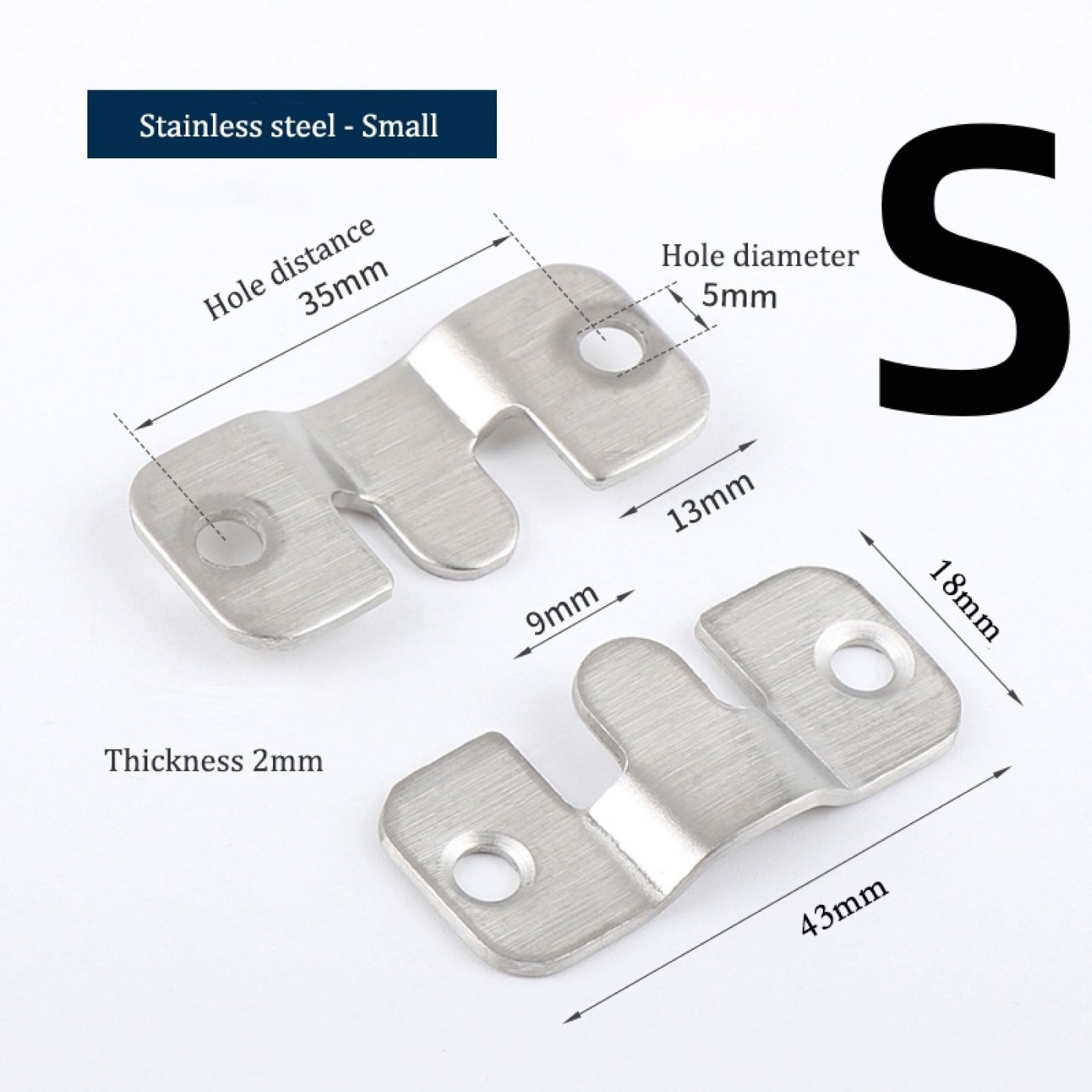 1 Pair Interlock Hanging Buckle Mounted Bracket Wall Flush Hanging ...