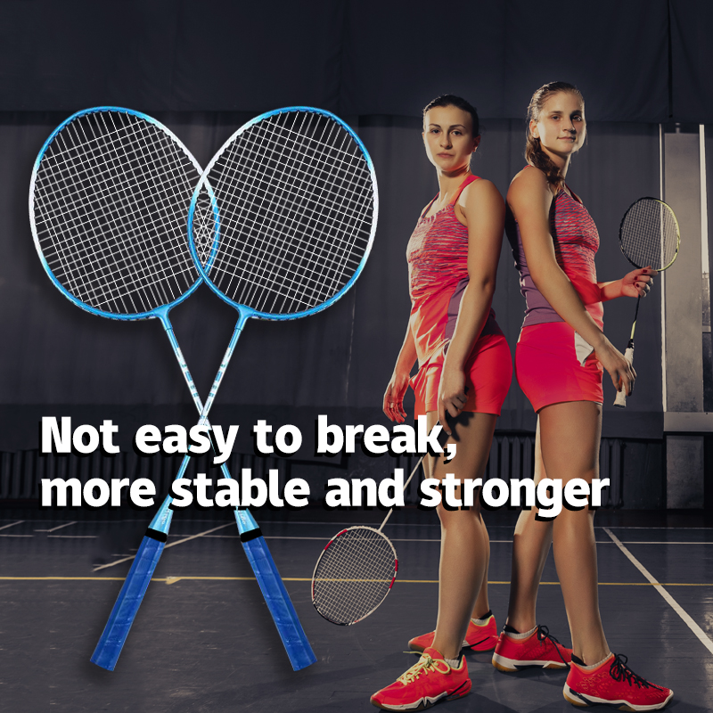 Badminton Set 2Pcs Badminton Racket Training with 3Pcs Nylon Ball for ...