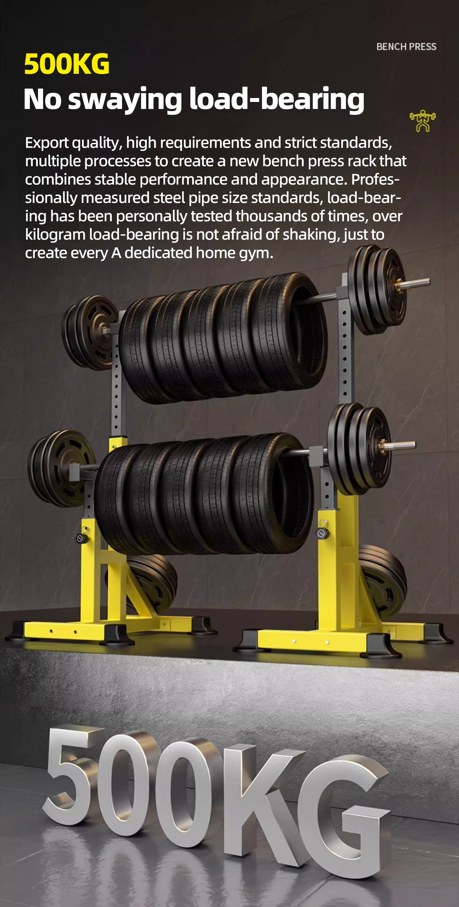 DONIUZ Barbell Rack Multifunctional Bench Press Rack Weight Bench ...