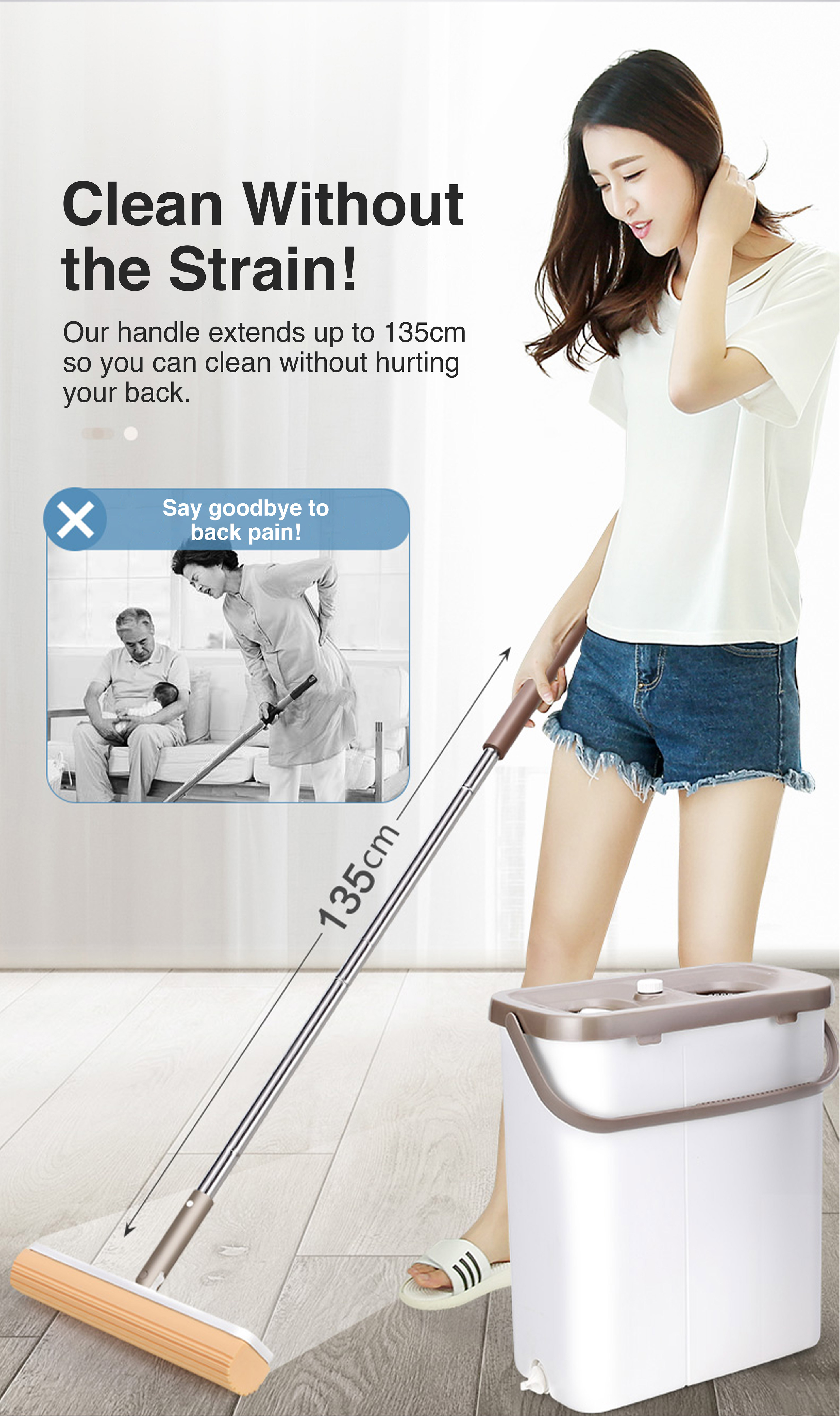 iMop Squeeze PVA Floor Mop Complete Set IMOP-S | Shopee Philippines