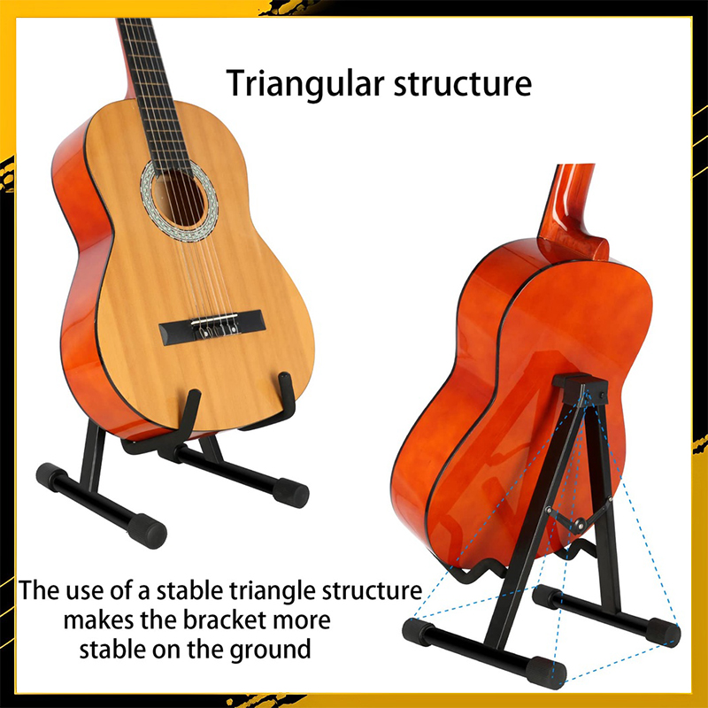 Heart String Guitar Stand Holder Rack Floor Stand Foldable Portable ...