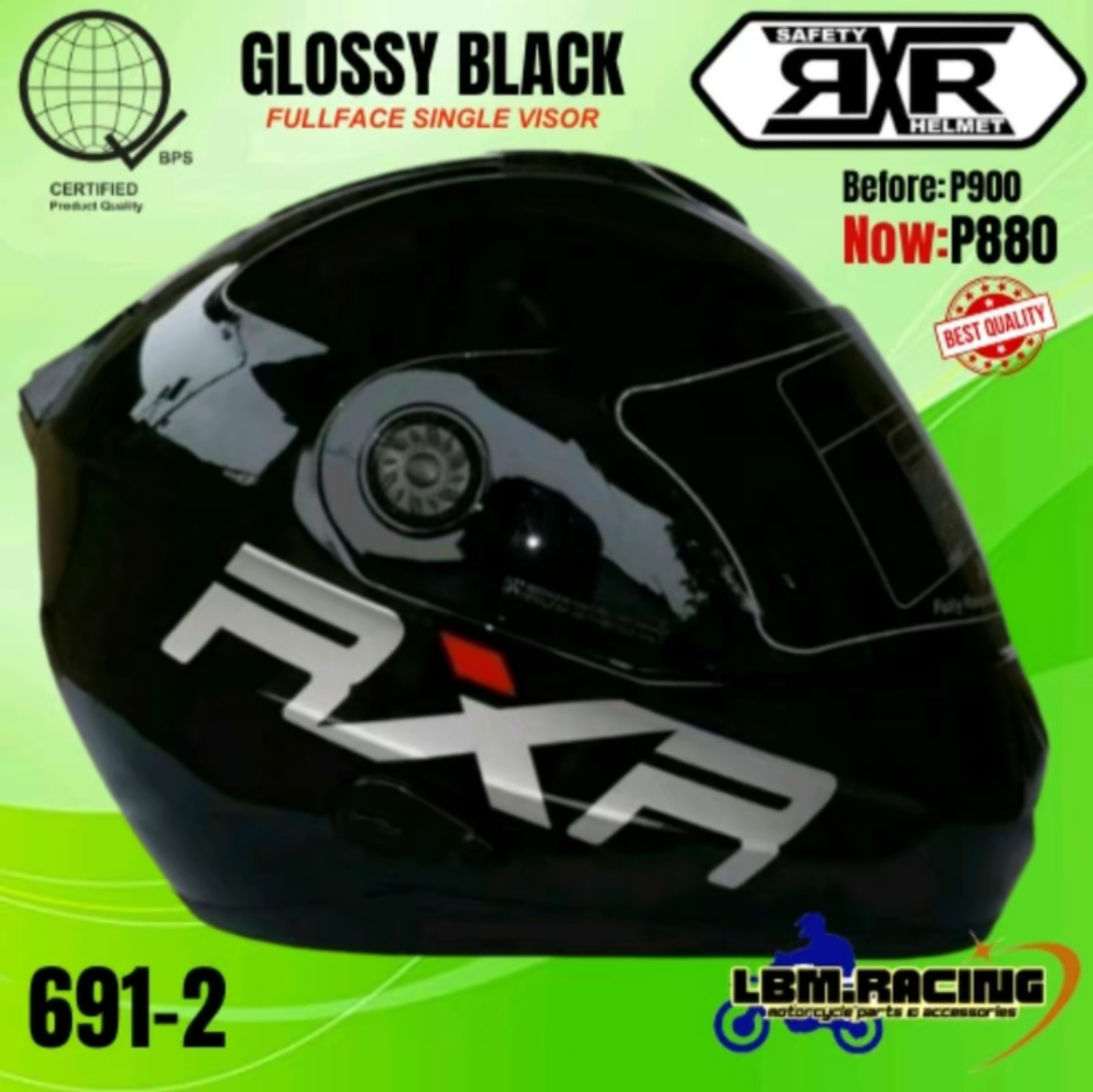 Motorcycle RXR helmet Full Face Rider's Helmet Single Visor K691-2 ...
