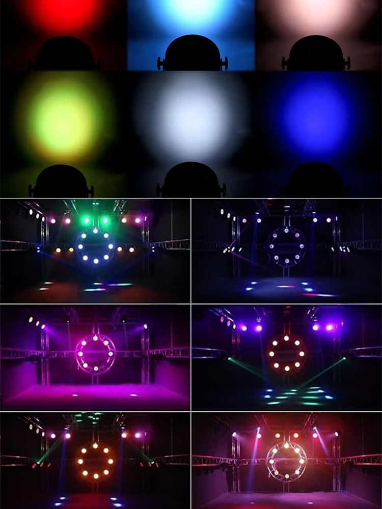 KAIY 18 LED Par Lights RGBWAUV 6 IN 1 Full Color Stage Lighting DMX512 ...