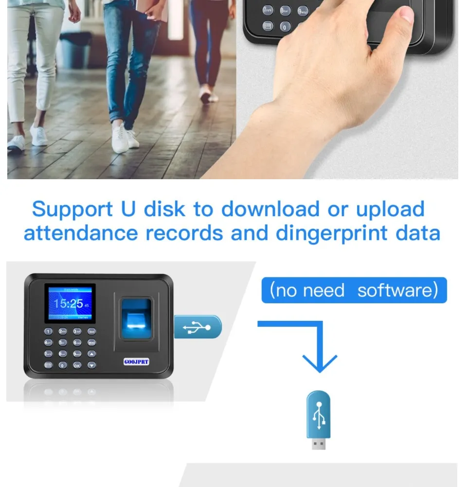 Face Recognition Attendance Machine Fingerprint + Face Recognition 2.8 ...