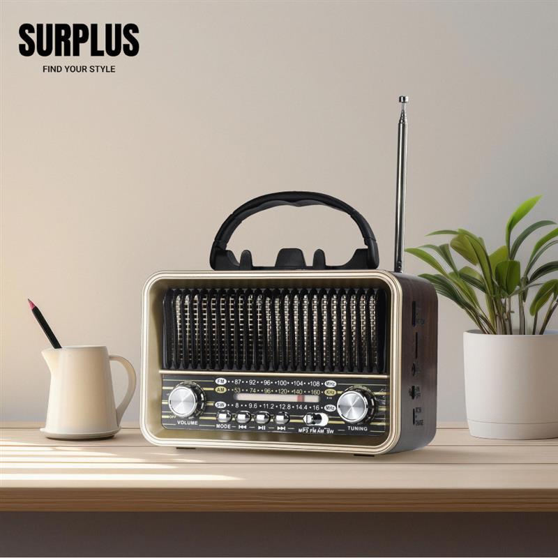 Surplus Rechargeable Retro Radio | Shopee Philippines