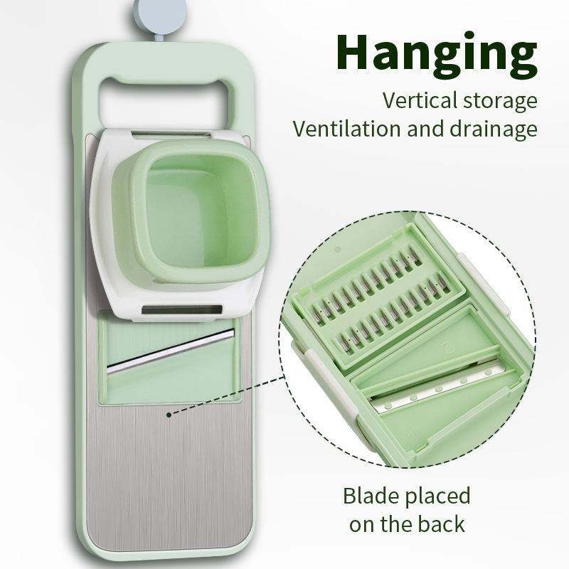 6 in 1 Stainless Steel Vegetable Cutter Household Food Slicer Cutter ...