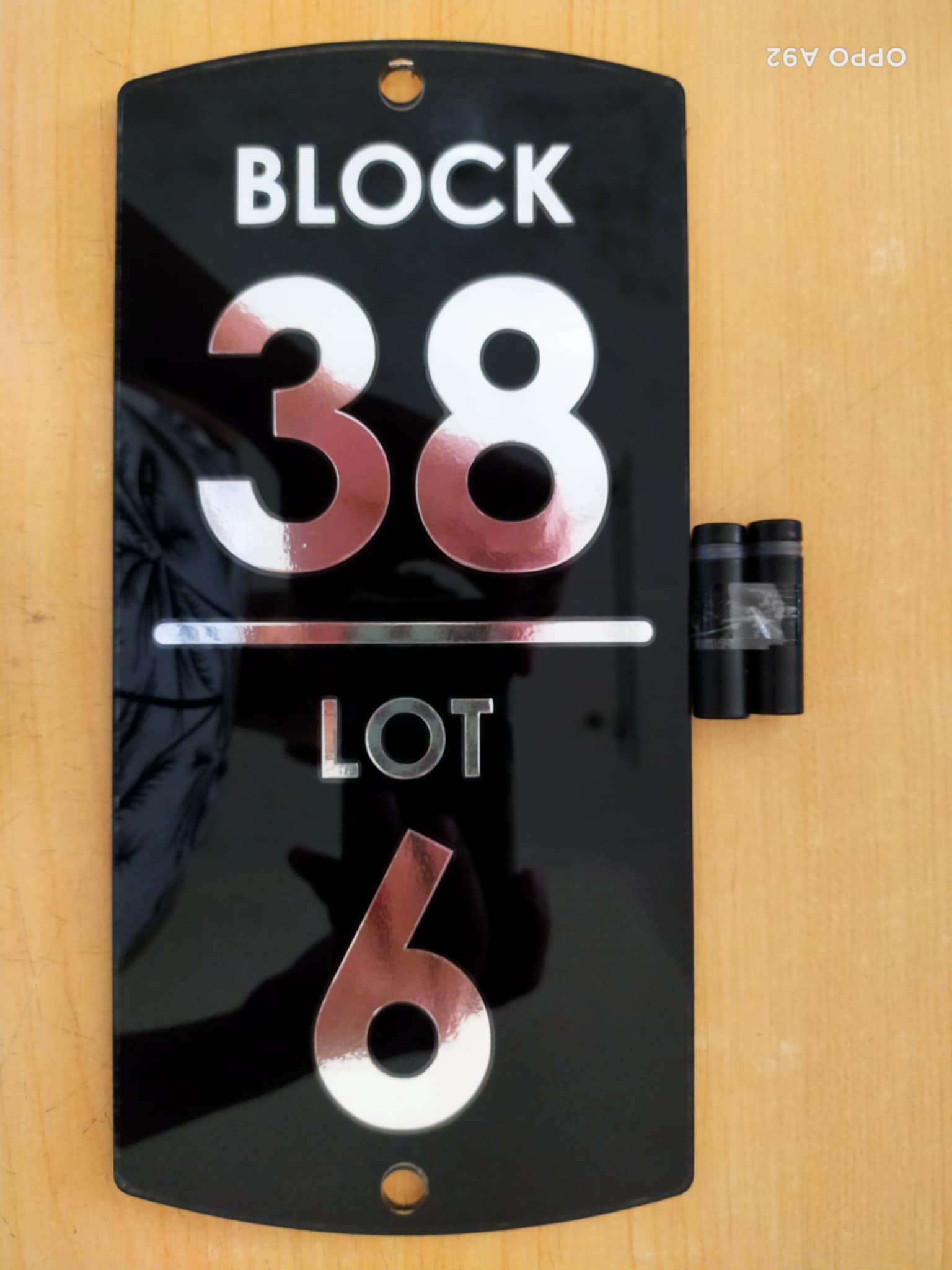 Personalized House Address Plate Blk Lot Signage Home Number Plate 5 ...
