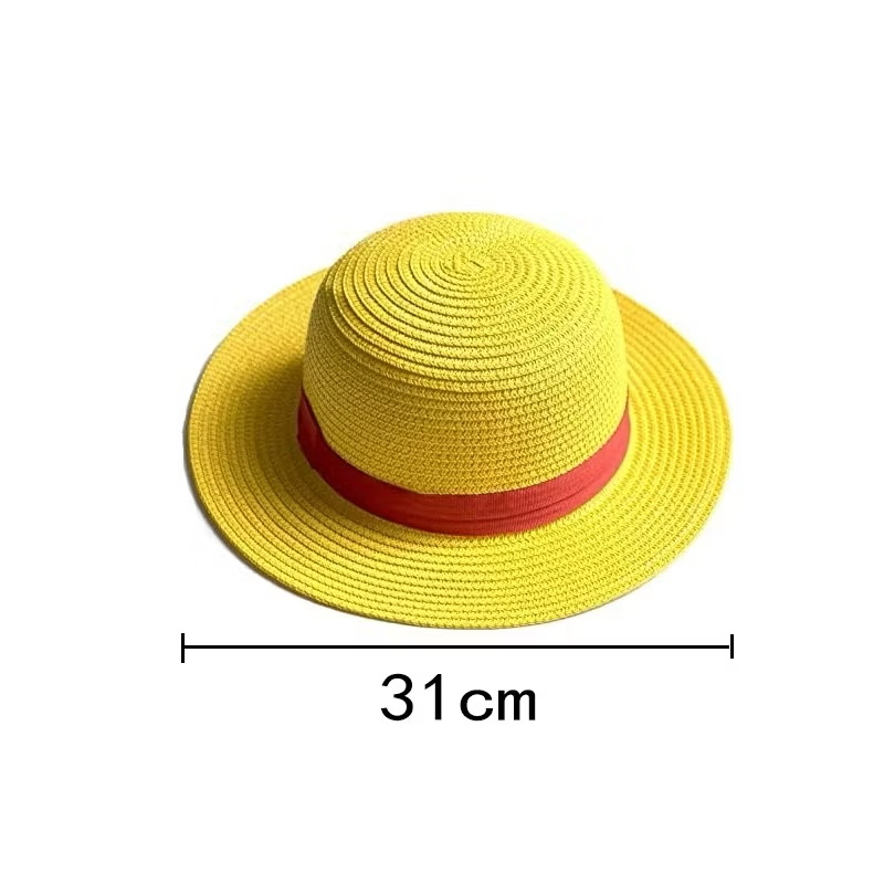 One Piece Adult/Kids Luffy Hat Cosplay Straw Hat Luffy Japanese Anime ...