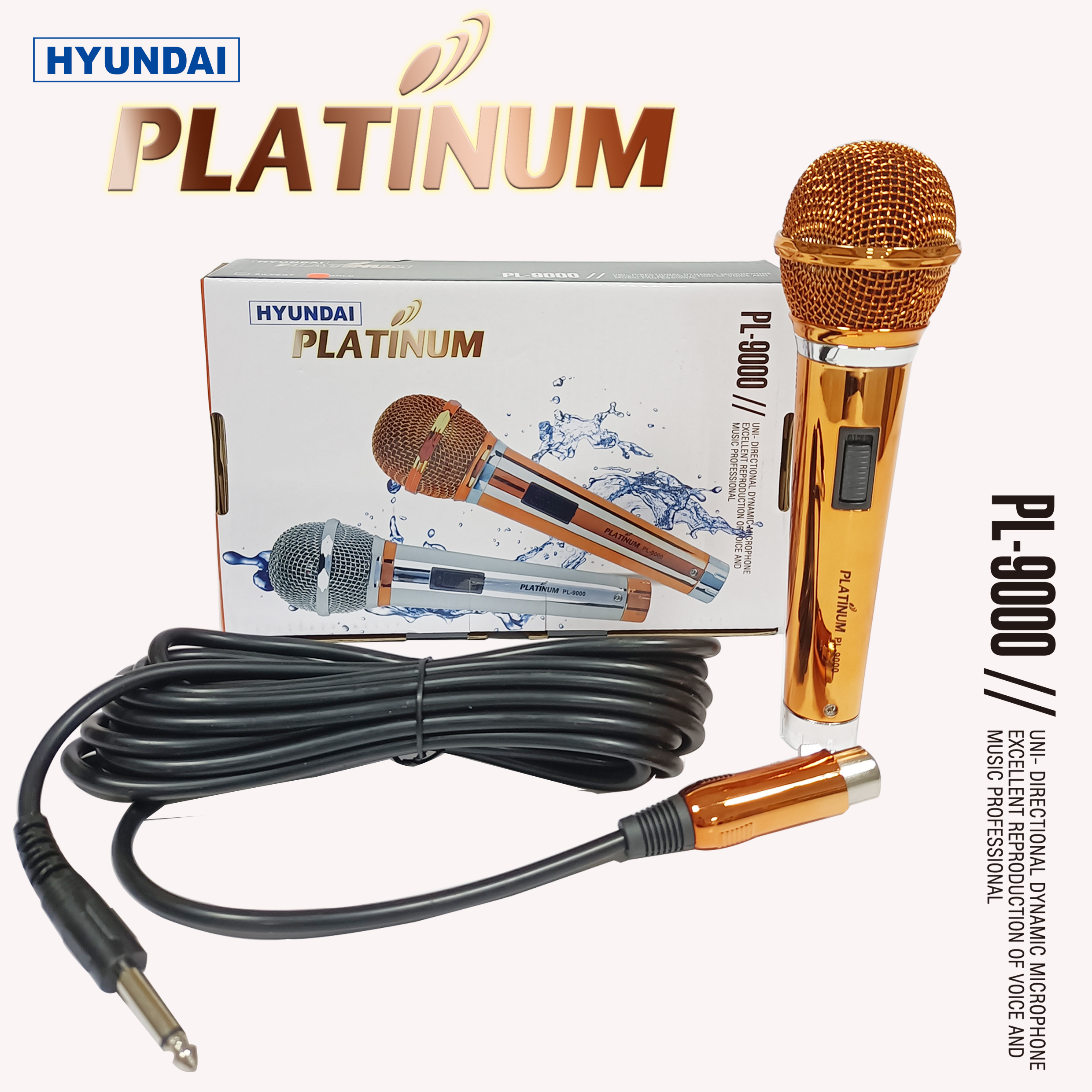 PL-9000 Dynamic Wired Microphone Heavy Duty | Shopee Philippines