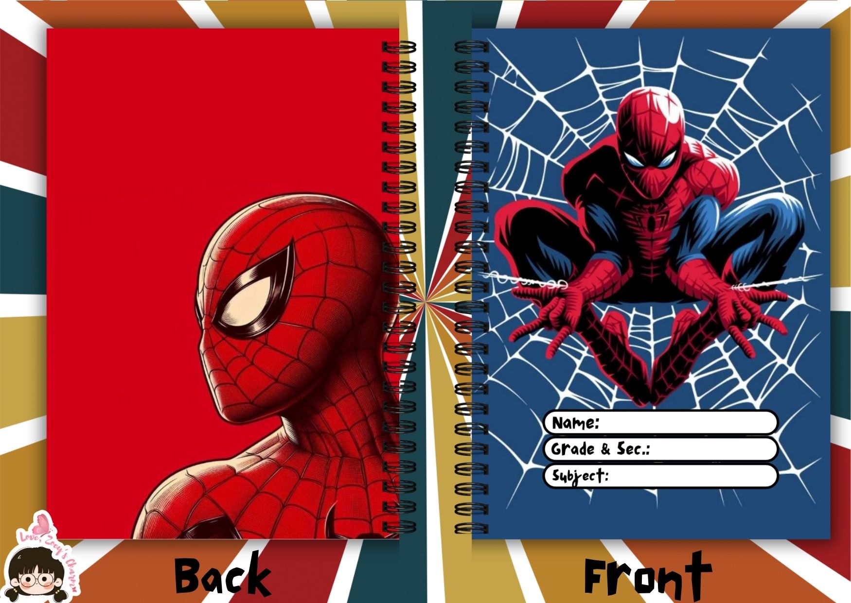 SPIDERMAN A5 NOTEBOOK DOUBLE LOOP WIRE | Shopee Philippines