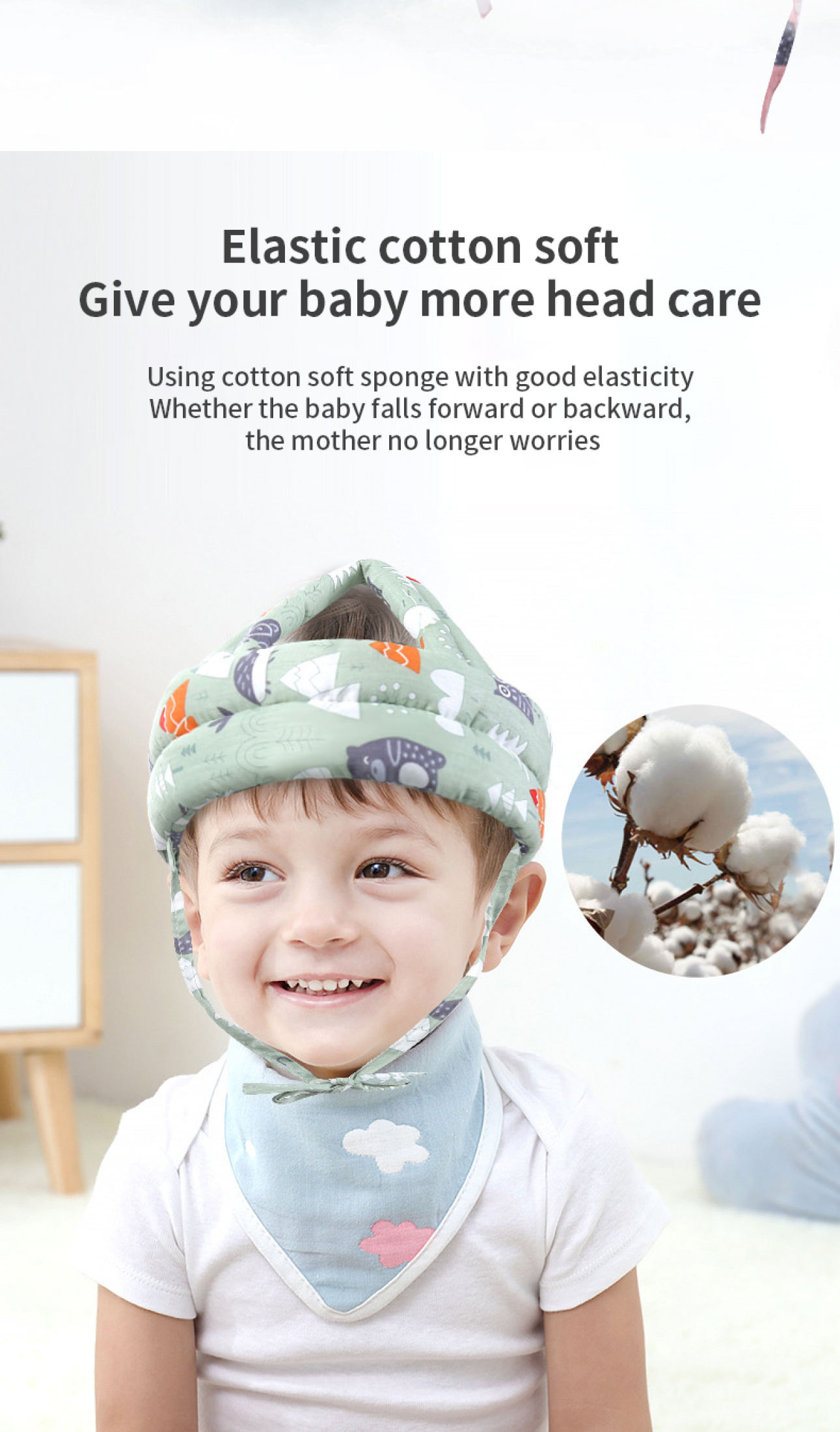 Baby Head Protector Hat Toddler Infant Safety Helmet Anti Fall Anti ...
