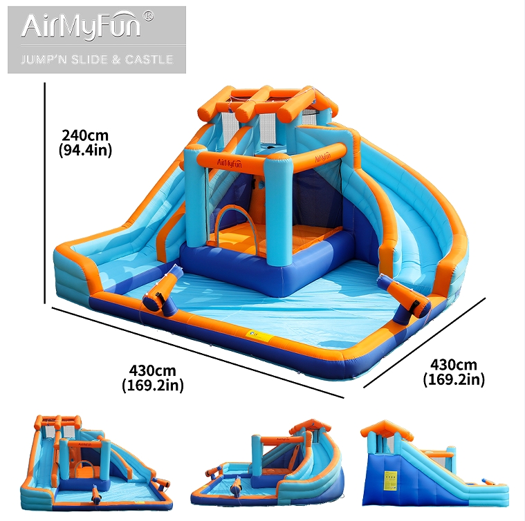 AirmyFun New Models Water Park Inflatable Slide Inflatable Bounce House ...