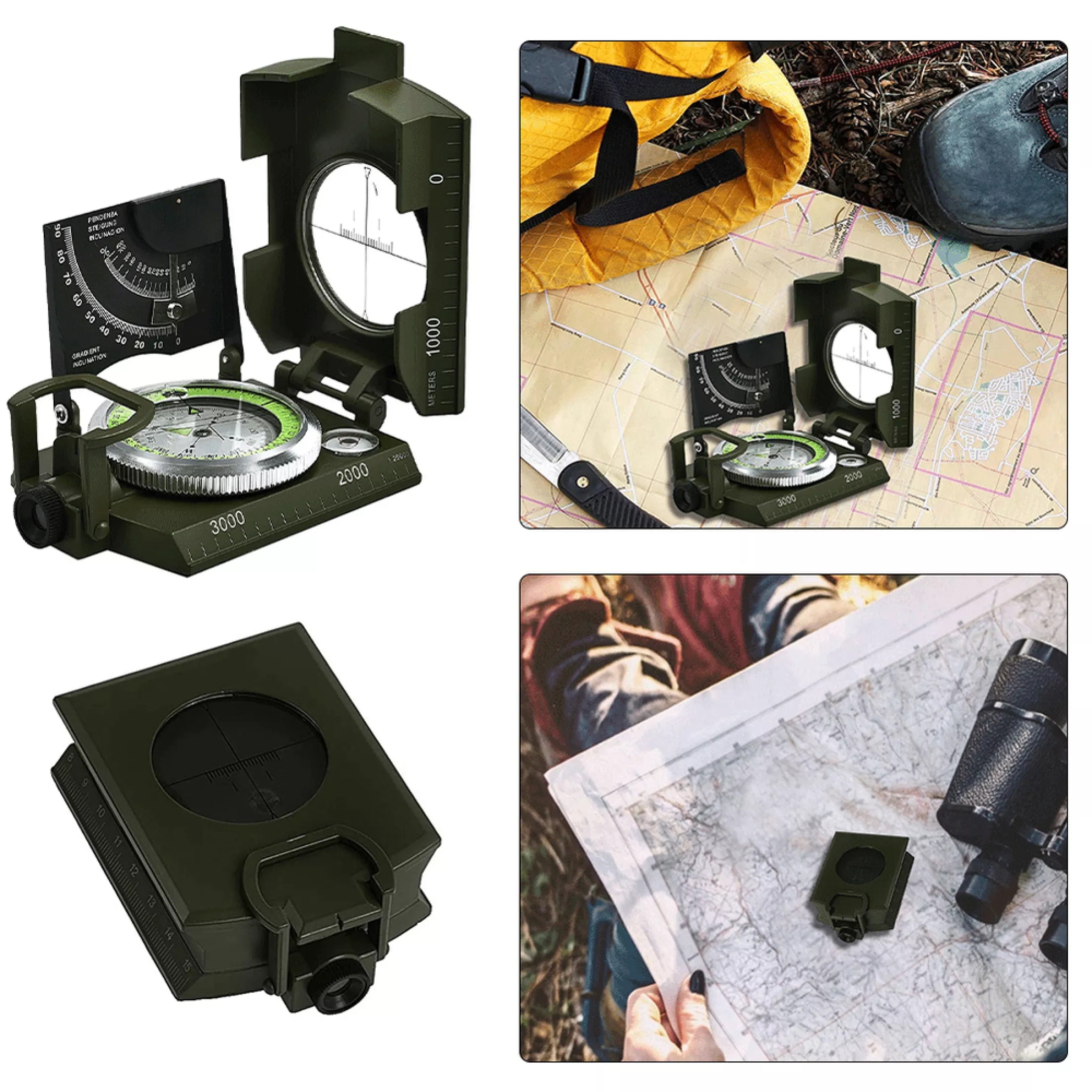 Military Grade geological compass inclinometer Multi-function ...