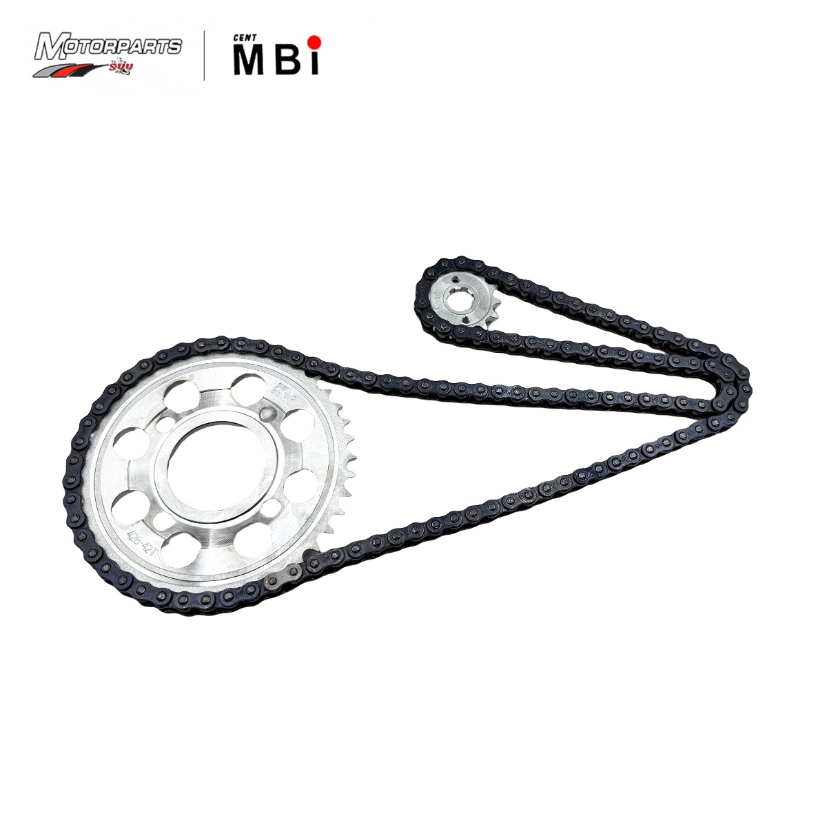 MBI Motorcycle Sprocket and Chain Set for BARAKO, XRM, TMX SUPREMO ...