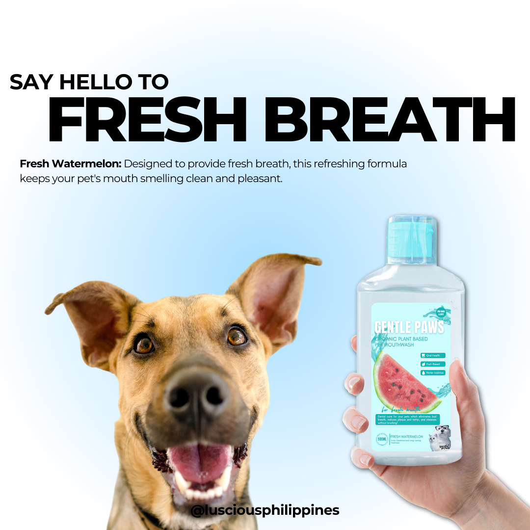Luscious 500ml Gentle Paws Natural Organic Mouthwash Oral Care
