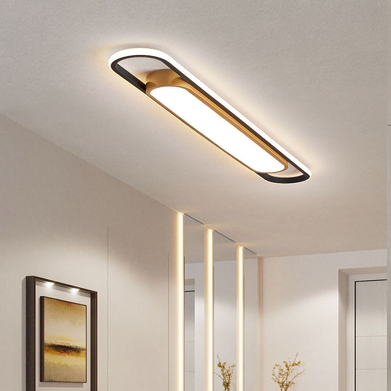 LED Ceiling Light Acrylic Linear Ceiling Lamp for Living Dining Room ...