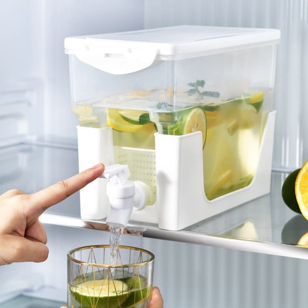 3.5 L Transparent Water Container Juice Drink Pitcher Large Capacity ...