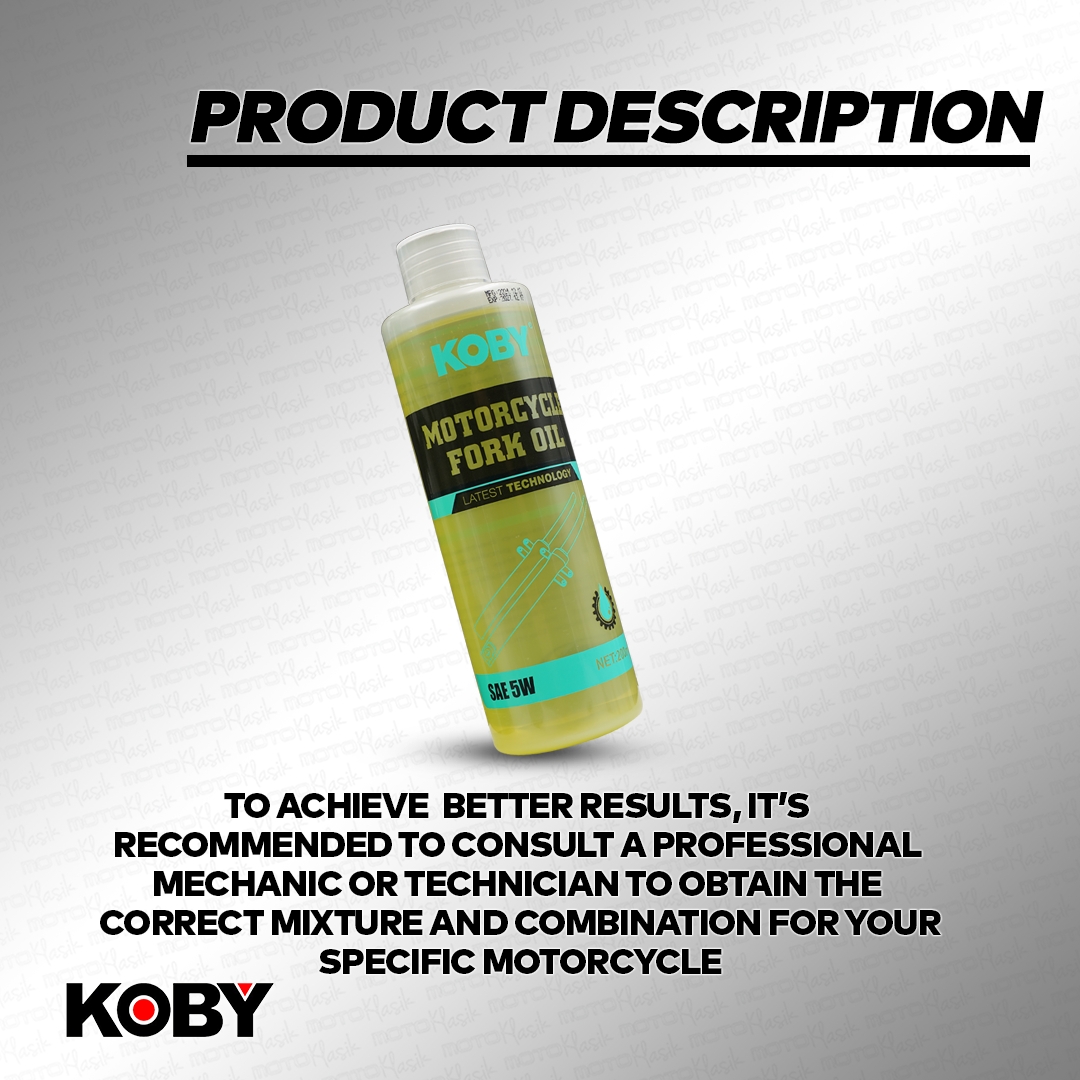 KOBY MOTORCYCLE FORK OIL 200ML SYNTHETIC BASED OIL HIGH PERFORMANCE ...