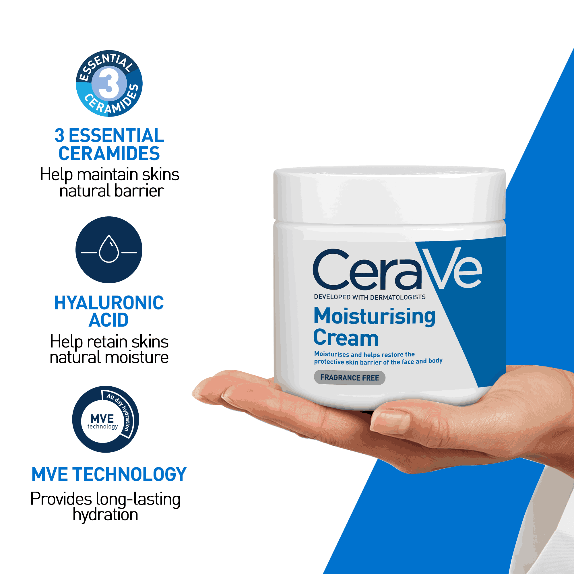 CeraVe Moisturising Cream for Dry to Very Dry Skin (15ml) | Barrier ...