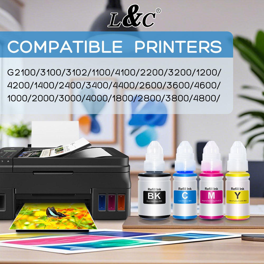 L&C Refill 790 Ink 1PC Black Dye Ink For Canon Printer Pixma E3370 ...