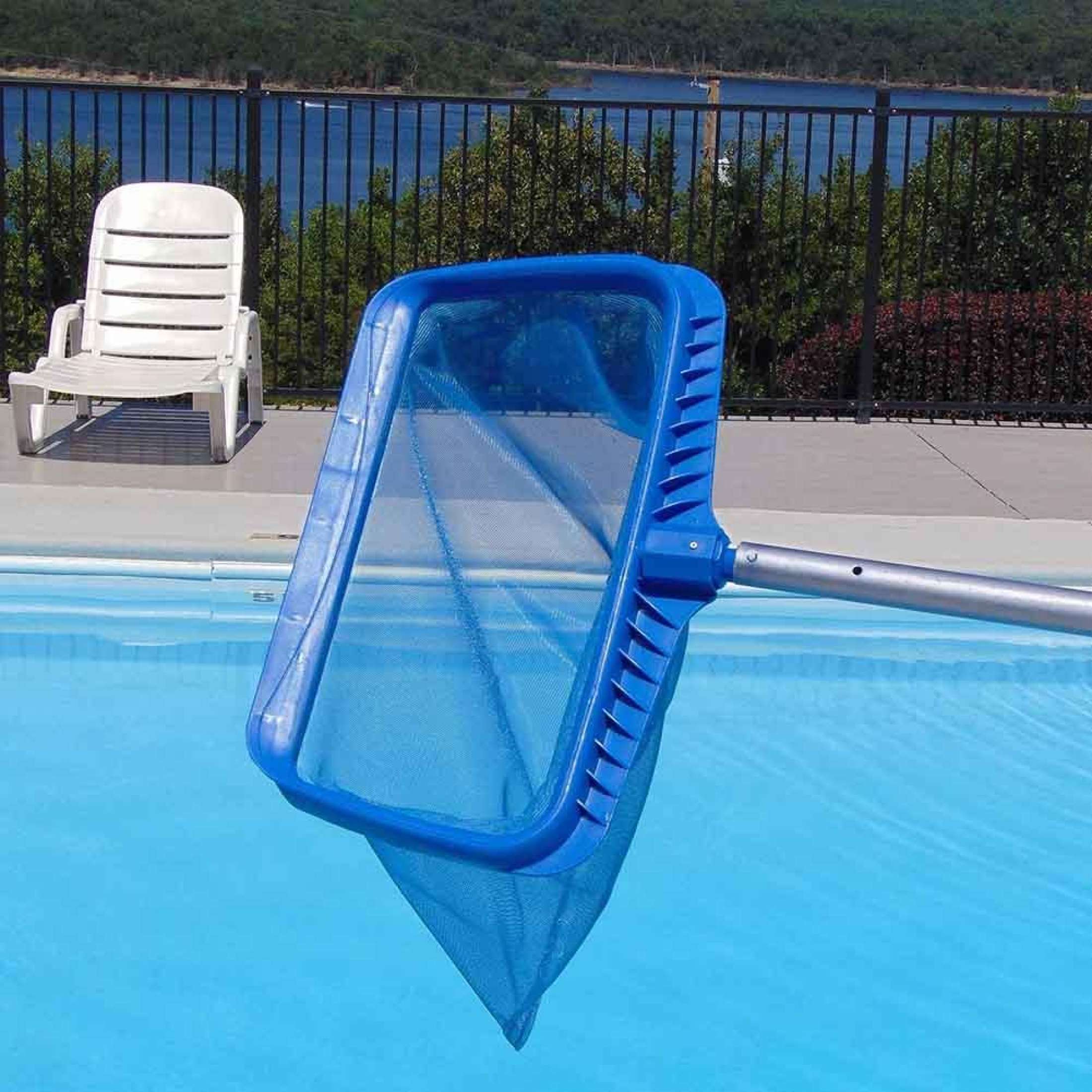 Heavy-duty Deep Water Net Swimming Pool Rake Bag Head Spas Skimmer Pond ...