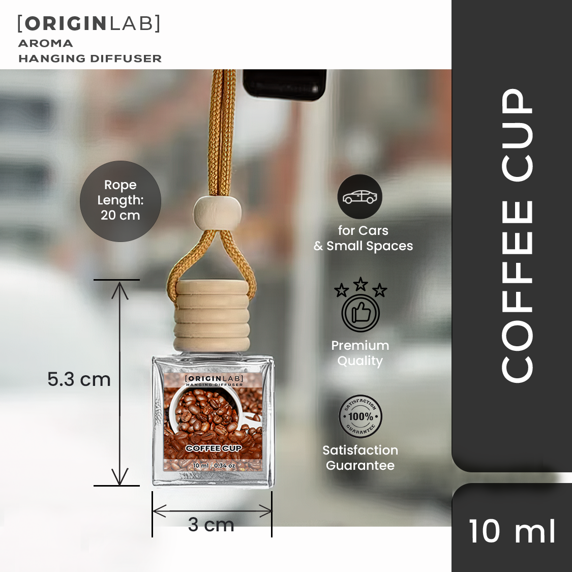 ORIGINLAB COFFEE CUP Hanging Diffuser - Car Freshener - Air Diffuser ...