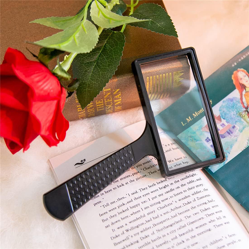 Large Rectangular Handheld Magnifier For Senior Low Vision Reading ...